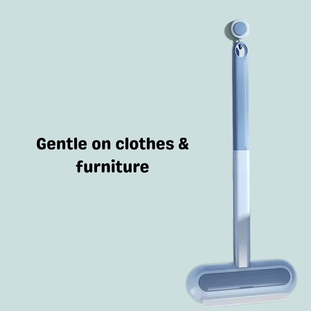 4-in-1 DeepClean Brush mentioning its gentleness on clothes & furniture