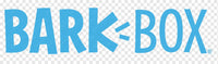 BarkBox logo in blue on a transparent background